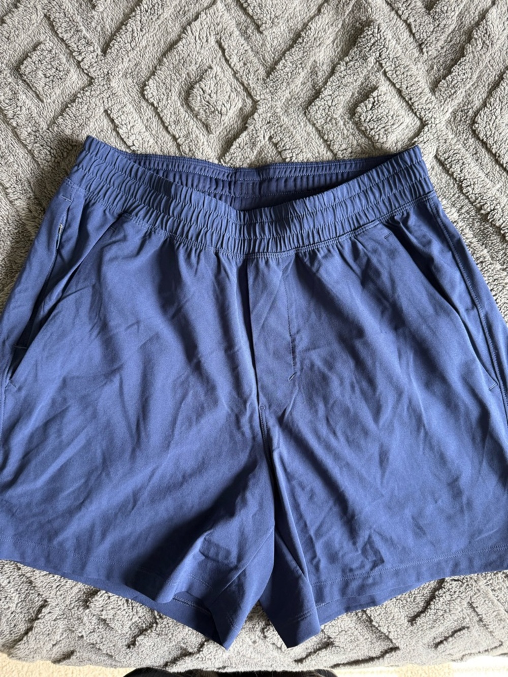 lululemon athletica navy blue performance shorts